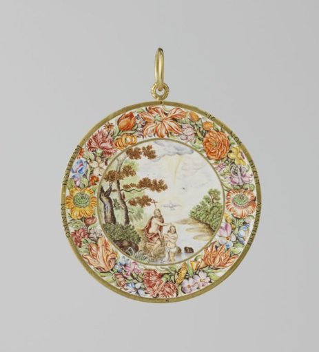 Medallion with the Baptism of Christ in the Jordan