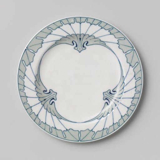 Plate, Painted with the Flügelmuster Decor