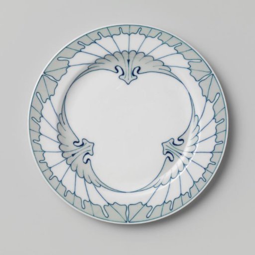 Plate, Painted with the Flügelmuster Decor