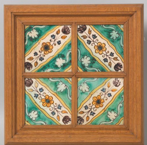 Four Earthenware Tiles