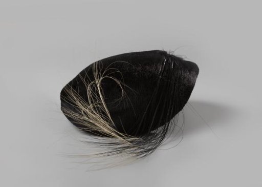 Hat of black castor, or silk velvet