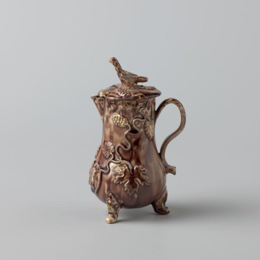 Lid of hard-fired earthenware; Staffordshire.