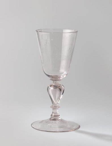 Goblet with a landscape featuring a donkey, two goats, and a sheep