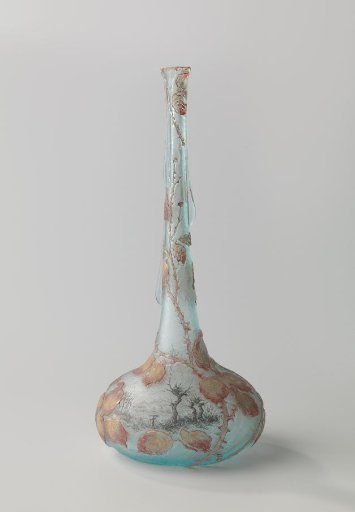 Vase with a winter landscape