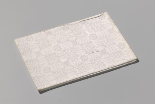 Napkin with Pelican Pattern, Marked RR