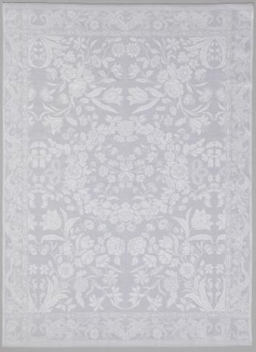 Napkin of white linen damask