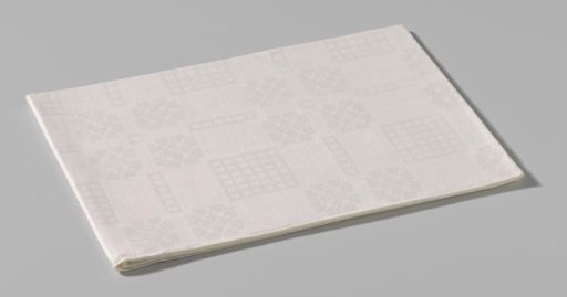 Tablecloth with pelican pattern with waffle check and flower shape