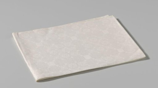 Linen napkin with pelican pattern and borders around