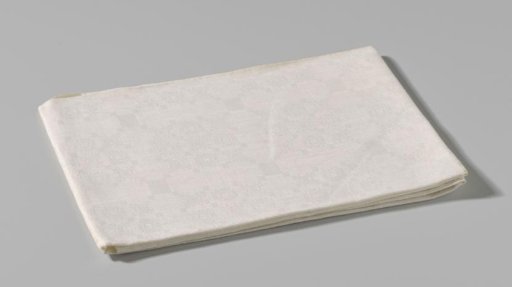 Linen napkin with pelican pattern and borders around