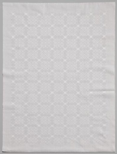 Linen napkin with pelican pattern and borders all around