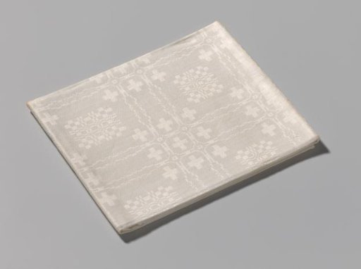 Linen napkin with peeling pattern