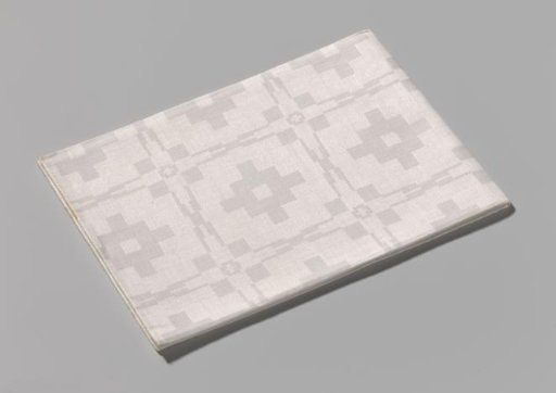 Linen Napkin with Tile Pattern