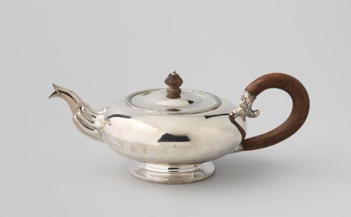 Teapot, spherical, with knobs on the spout
