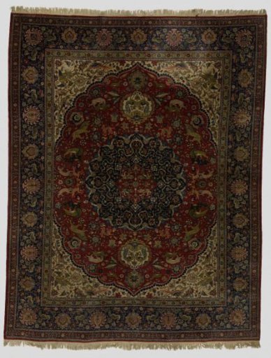 Medallic carpet with animals, copy
