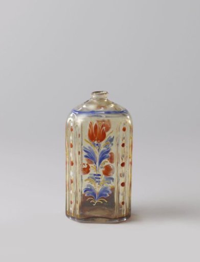 Vase with Flower Branches, Vines, and Dots