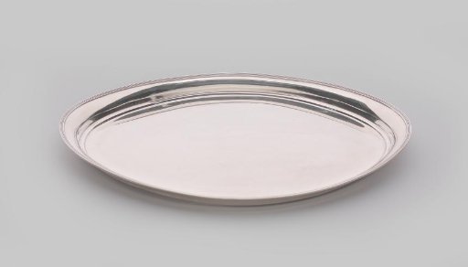 Leaf, oval, with gadrooned edge