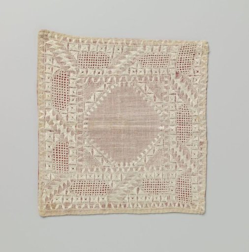 Embroidered Silk Panel on Cotton Muslin