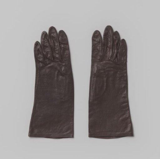 Glove, from a Pair, of Dark Brown Glacé Leather