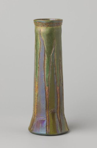 Vase with incised decoration and Reflet Métallique glaze