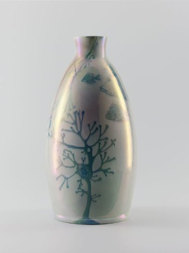 Vase, Painted with Fish, Plants, and Seaweed