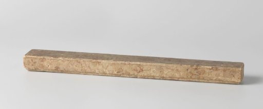 Fan case of cardboard covered with decorative paper with a white ground featuring purple-brown flowers