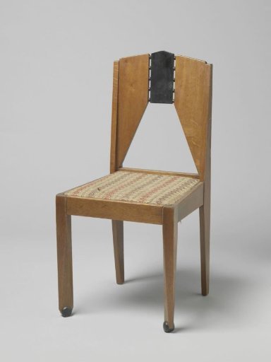 Chair with a trapezoidal open space in the backrest