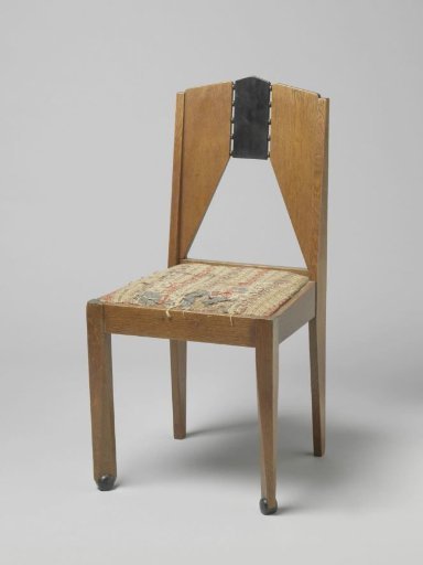 Chair with a trapezoidal open space in the backrest