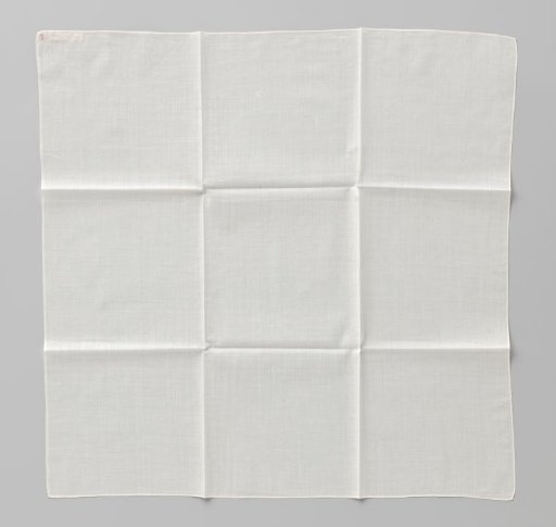 Square fichu of fine cotton