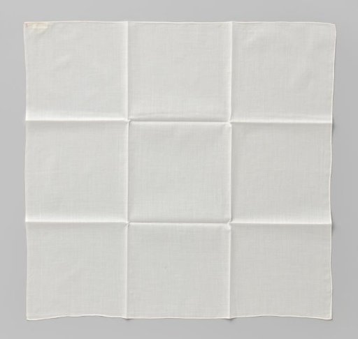 Square fichu of fine cotton