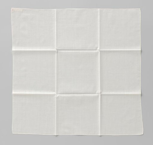 Square fichu of fine cotton