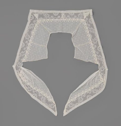 Collar, square, with long tails