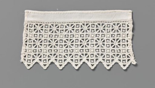 Cuff of machine-made cutwork