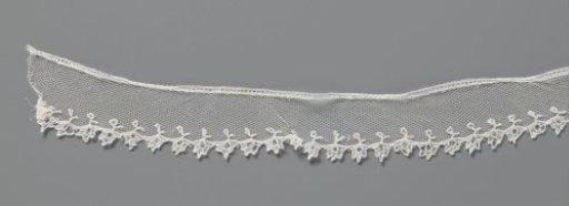 Strip of Appliqué Lace with Triangular Flowers along the Underside