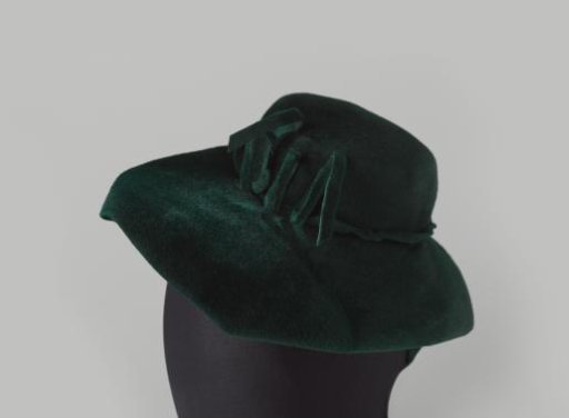 Hat of green felt