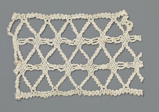 Strip of Bobbin Lace with Triangles