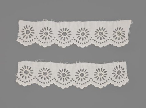 Batist cuff decorated with English embroidery