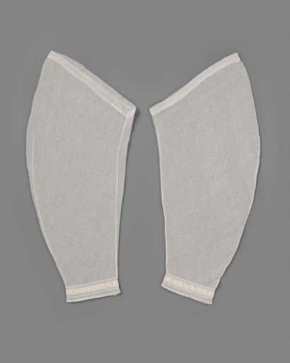 Front panel of glass batiste with an insert of machine-made star embroidery