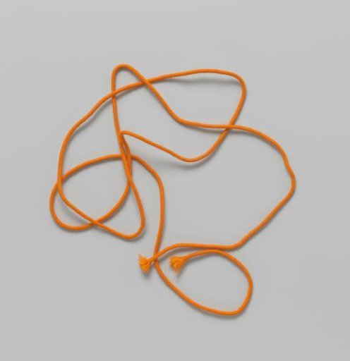 Cord of orange cotton