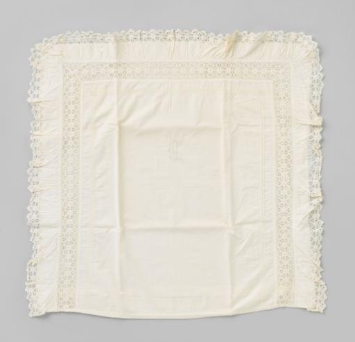 Linen sash with monogram G.C.