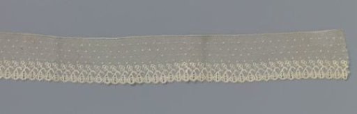 Strip of Bobbin Lace with Hanging Cup Flowers