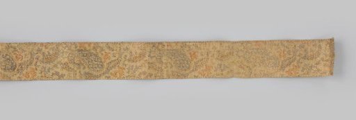 Belt Sash of Gold Brocade with a Paisley Motif