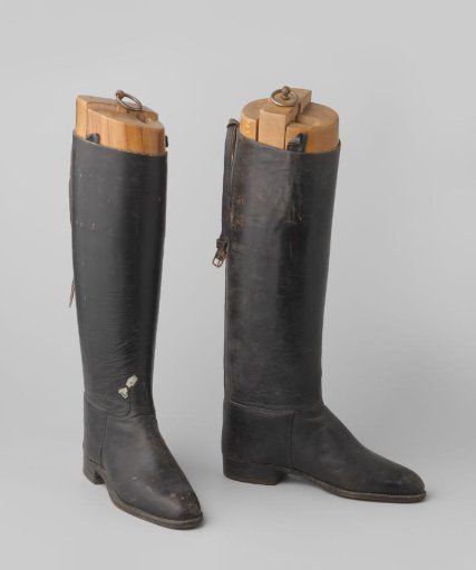 Pair of black leather ladies' riding boots