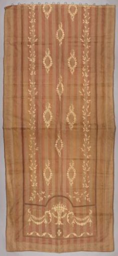 Cotton Tulle Vitrage with Tambour Work