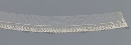 Strip of Bobbin Lace with a Border of Broken Circles Crowned by