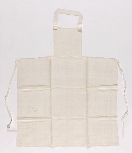 Apron woven of coarse linen