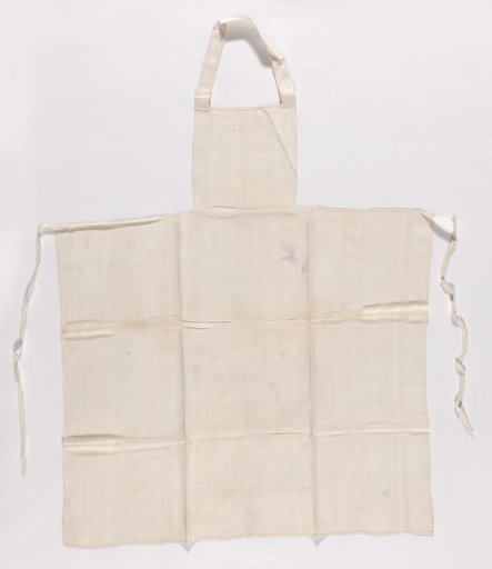 Apron woven of coarse linen