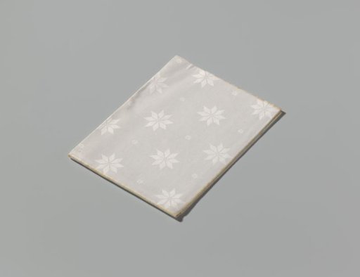 Linen damask napkin with stars