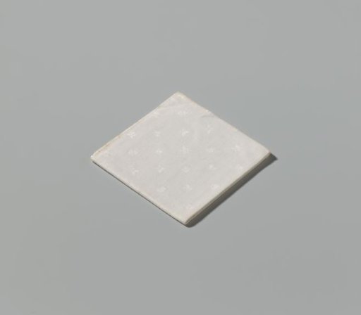 Linen damask napkin with a floral pattern