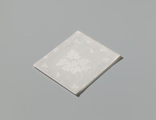 Linen damask napkin with grapes