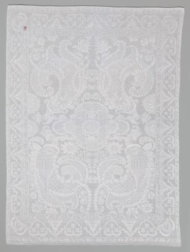 Linen Damask Napkin with a Lace Pattern